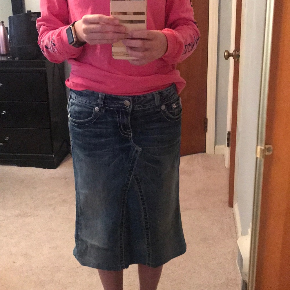 Miss Me Jean Skirt